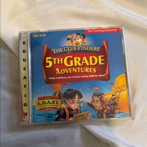 Vintage The ClueFinders 5th Grade Adventures Educational PC Game Win95/98, Mac